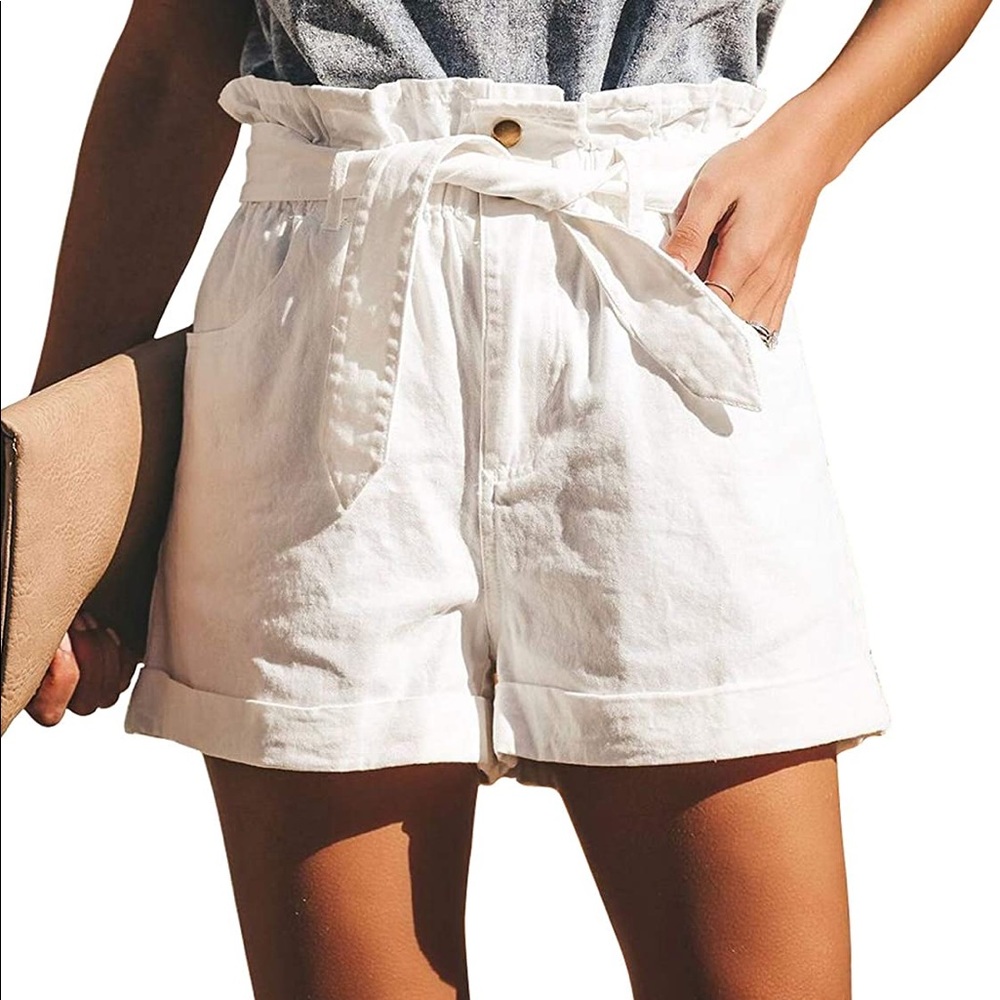 Aerie Tie Waist Paper Bag Shorts